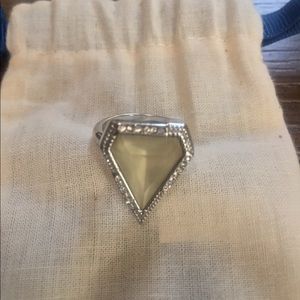 Silver Plated Geometric Ring